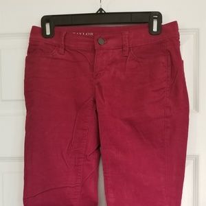 Ann Taylor corduroy red pants 0P